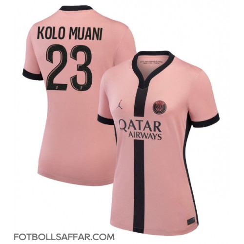 Paris Saint-Germain Randal Kolo Muani #23 Tredjeställ Dam 2024-25 Kortärmad